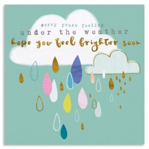 Under The Weather Get Well Soon Card